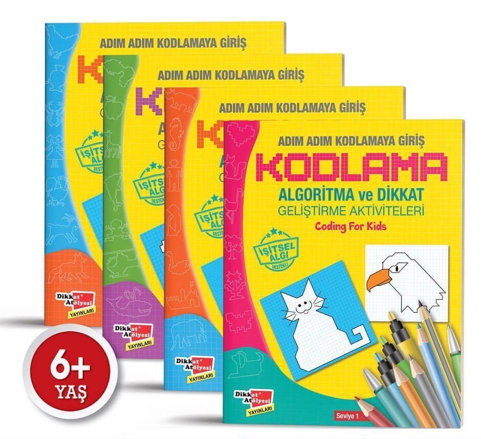 Kodlama Algoritma Temelli Adım Adım Kodlama 4'lü Kitap Seti