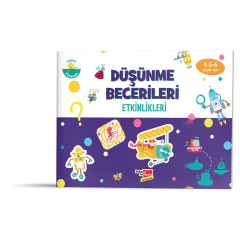 Evde Etkinlik Kitapları (Düşünme Becerileri, Mantık ve Muhakeme, Yaratıcılık ve Hayal Gücü)
