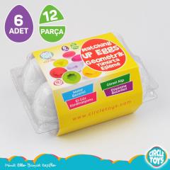 6 lı Geometrik Şekilli Yumurta