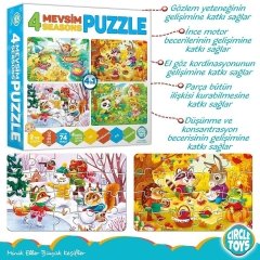 4 Mevsim Puzzle - 12,16,20,24 Parça
