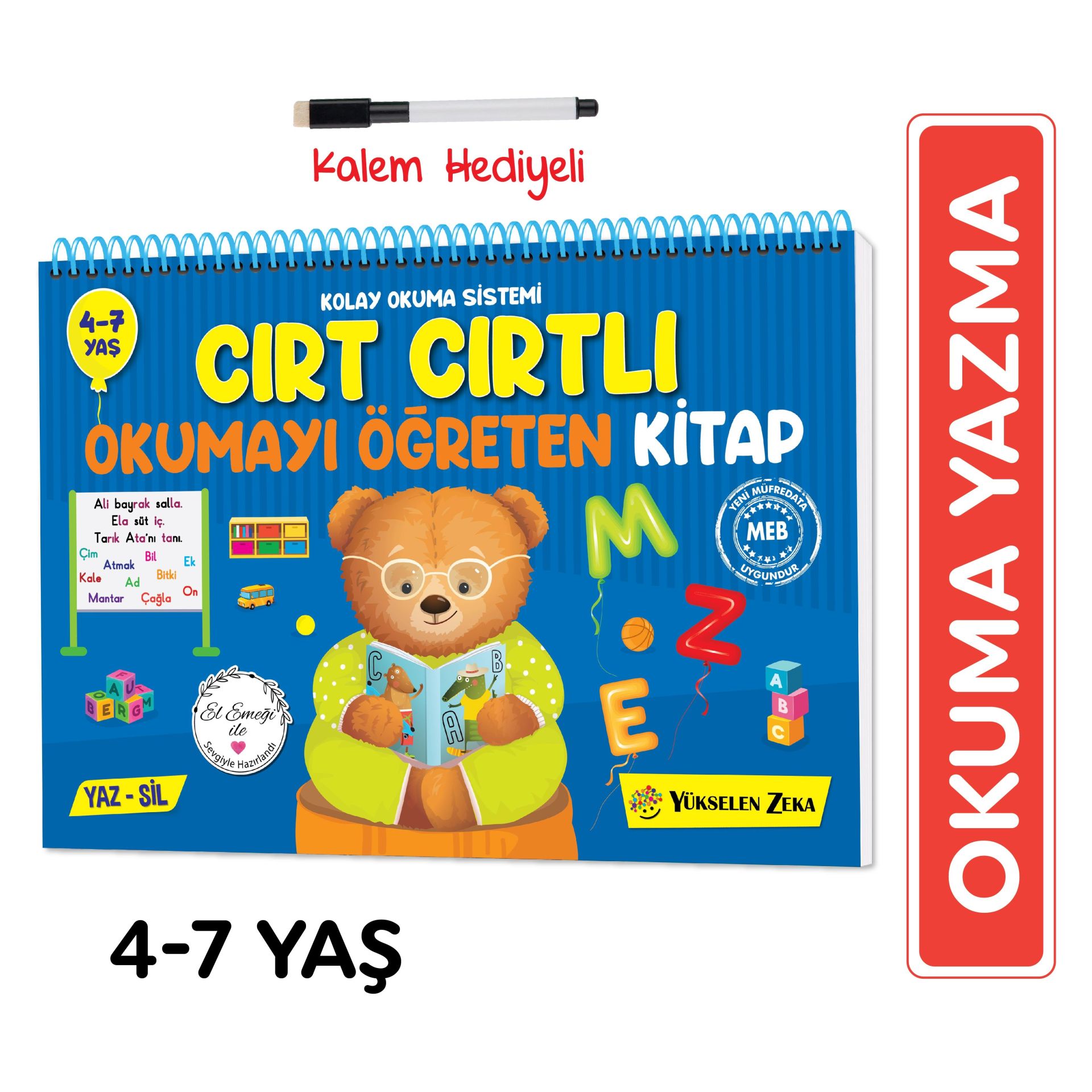 Kolay Okuma Sistemi – Cırt Cırtlı Kitap Okuma-Yazmayı Öğreniyorum