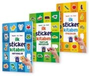 İlk Sticker Kitabım 2-4 Yaş / Yapıştır-Çiz-Boya (Taşıtlar-Hayvanlar-Yiyecekler)