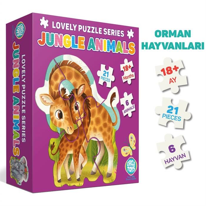 Circle Toys Lovely Puzzle Jungle Animals