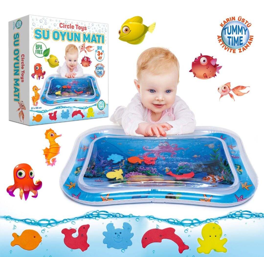 Bebek Su Oyun Matı Tummy Time (Karın Üstü)Aktivite