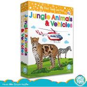 JUNGLE ANİMALS AND VEHİCLE CİRCLE TOYS DOKUN HİSSET