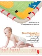 Çocuk Oyun Halısı - Extra Large - Kenarları Oval Kumaş - Animals - Çift Yönlü - Katlanabilir Oyun Matı - 180 x 200 x 1 cm