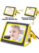 Tummy Time Hışırtılı Yumuşak Bez Aktivite Kitabı - Sarı Beyaz