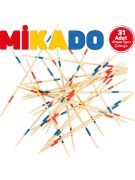 Mikado Spiel Çubukları Zeka ve Beceri Eğitici Ahşap Oyun