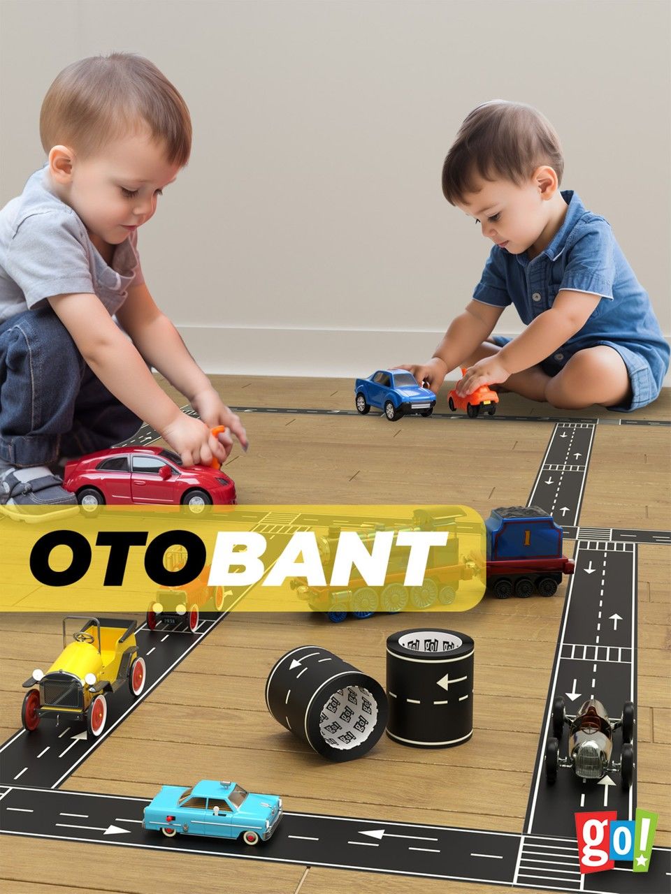 Otobant Eğitici ve Eğlenceli Yol Yapım Bandı - Çocuk Trafik Bantı - Road Tape Oyun Bandı
