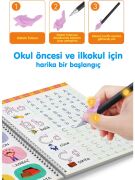 Sayıları Yazmayı Kolayca Öğreten Kitap | Sihirli Uçan Kalemli Oluklu (Kabartmalı) Sayılar Kitabı