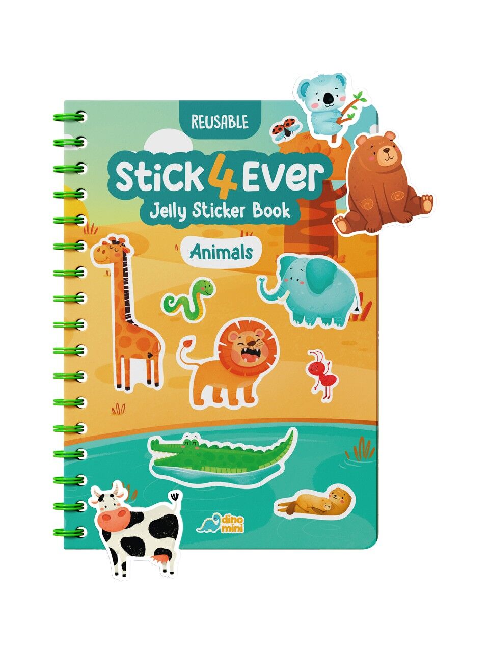 Stick4Ever - Animals Tak Çıkar Jelly Sticker Kitabı