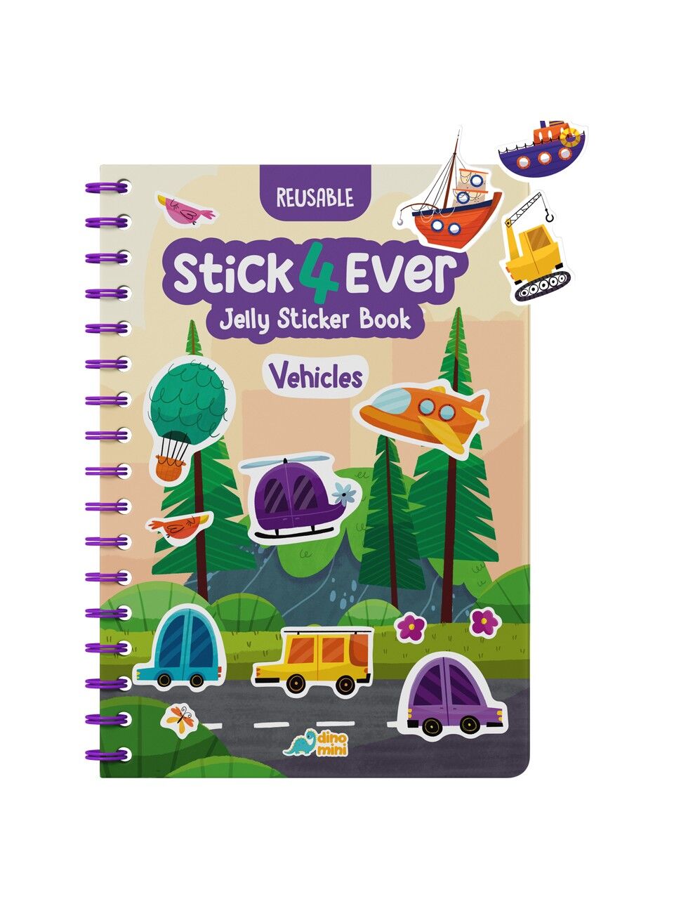 STICK4EVER - Vehicles (Tak Çıkar Jelly Sticker Kitabı)