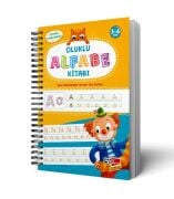 Harfleri Yazmayı Kolayca Öğreten Kitap | Sihirli Uçan Kalemli Oluklu (Kabartmalı) Alfabe Kitabı