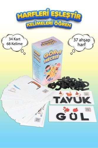 GÖR VE HECELE Harf Eşleştirme Alfabe Ilk Okuma Heceleme 1.sınıf