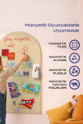 Zigo Toys 60X95CM Çıkarılabilir Manyetik Duvar Panosu – Yapışkanlı Pano, Çocuk Odası, Oyun ve Öğrenme Alanı